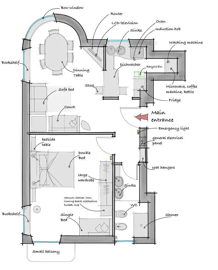 Mrdoyle Apartment Catalani Milan Italy